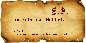 Enczenberger Melinda névjegykártya