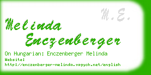 melinda enczenberger business card
